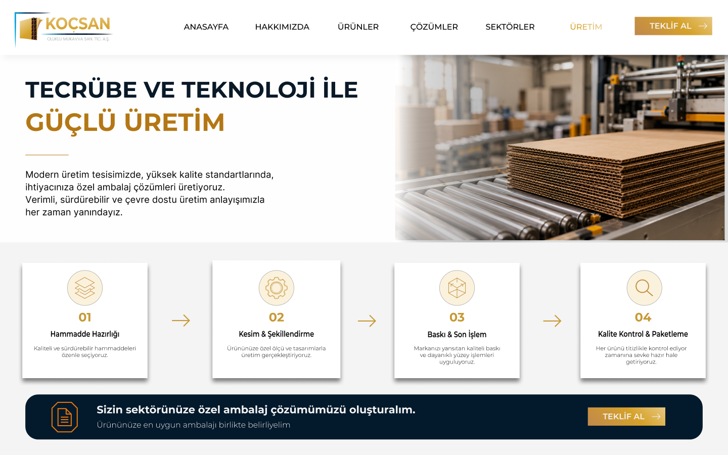 KOCSAN — Üretim tasarımı